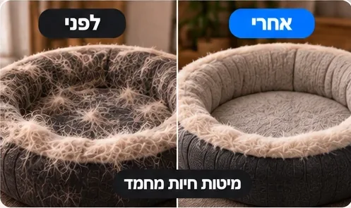 לפני ואחרי: מיטת חיית מחמד